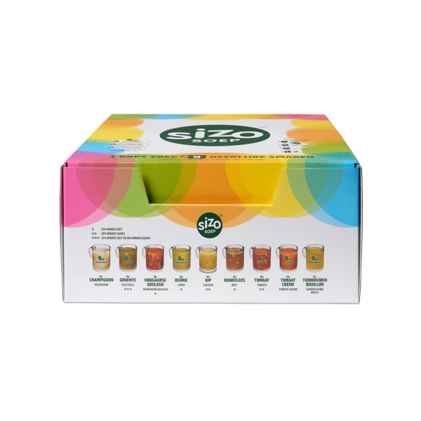 Sizo instant soup display