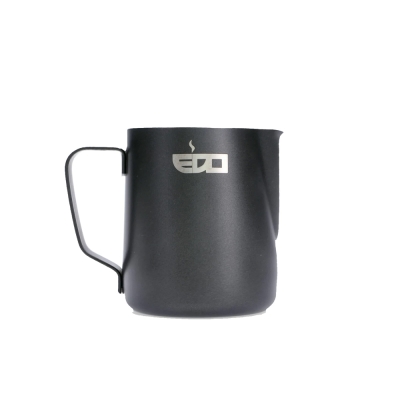 Milk jug - stainless steel matt black - 350 ml